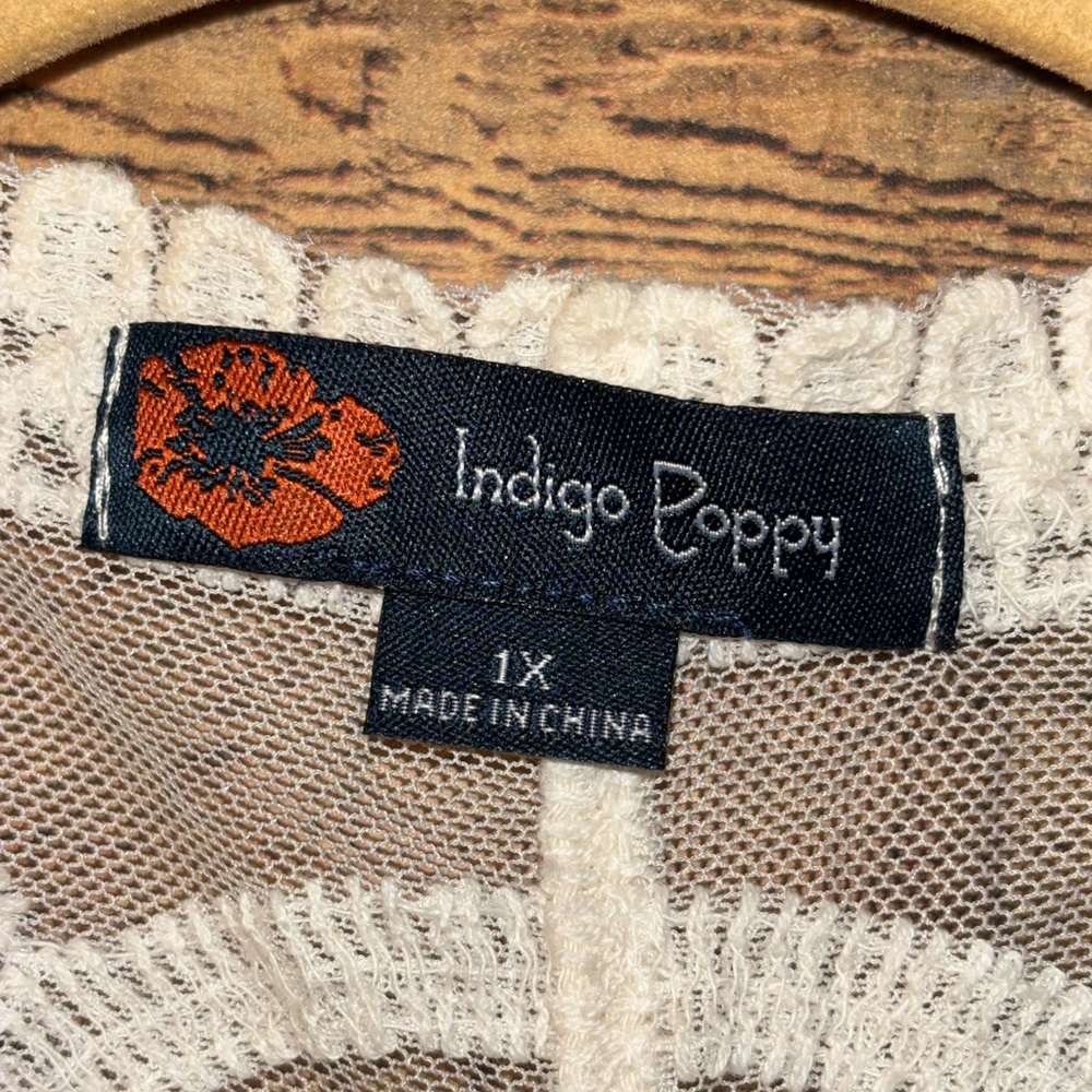 Indigo Poppy Lace Duster - Picture 4 of 5